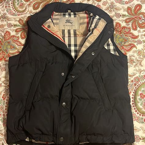 quilted puffer vest burberry|burberry reversible puffer.